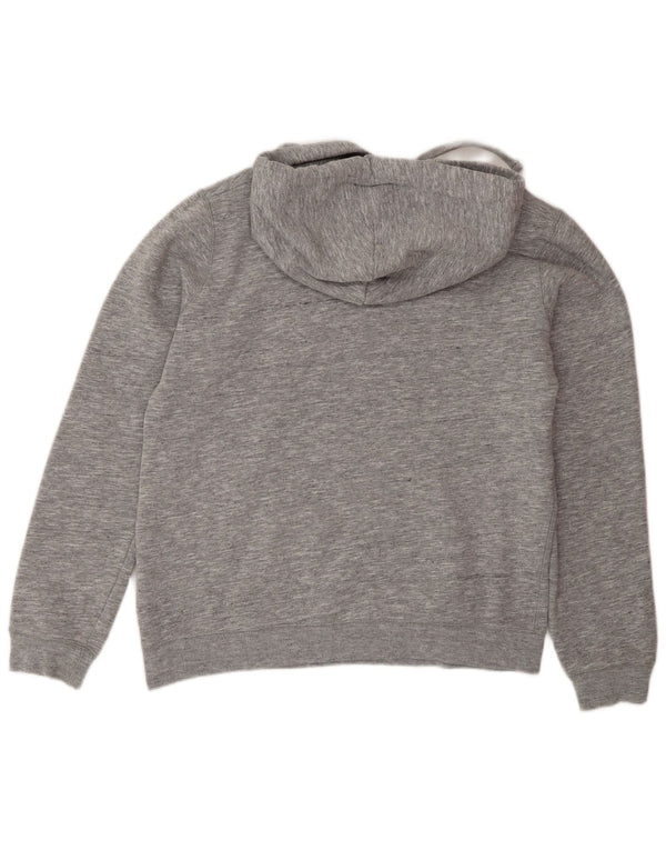 Jack Wills Pull à capuche surdimensionné graphique pour femme UK 12 Gris moyen moucheté