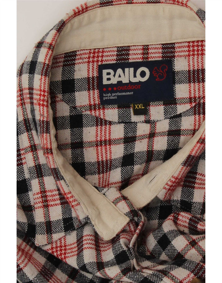 Bailo Chemise en flanelle pour homme 2XL à carreaux multicolores