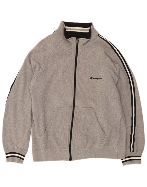 Champion Veste de Survêtement Homme Grand Gris Moucheté Coton