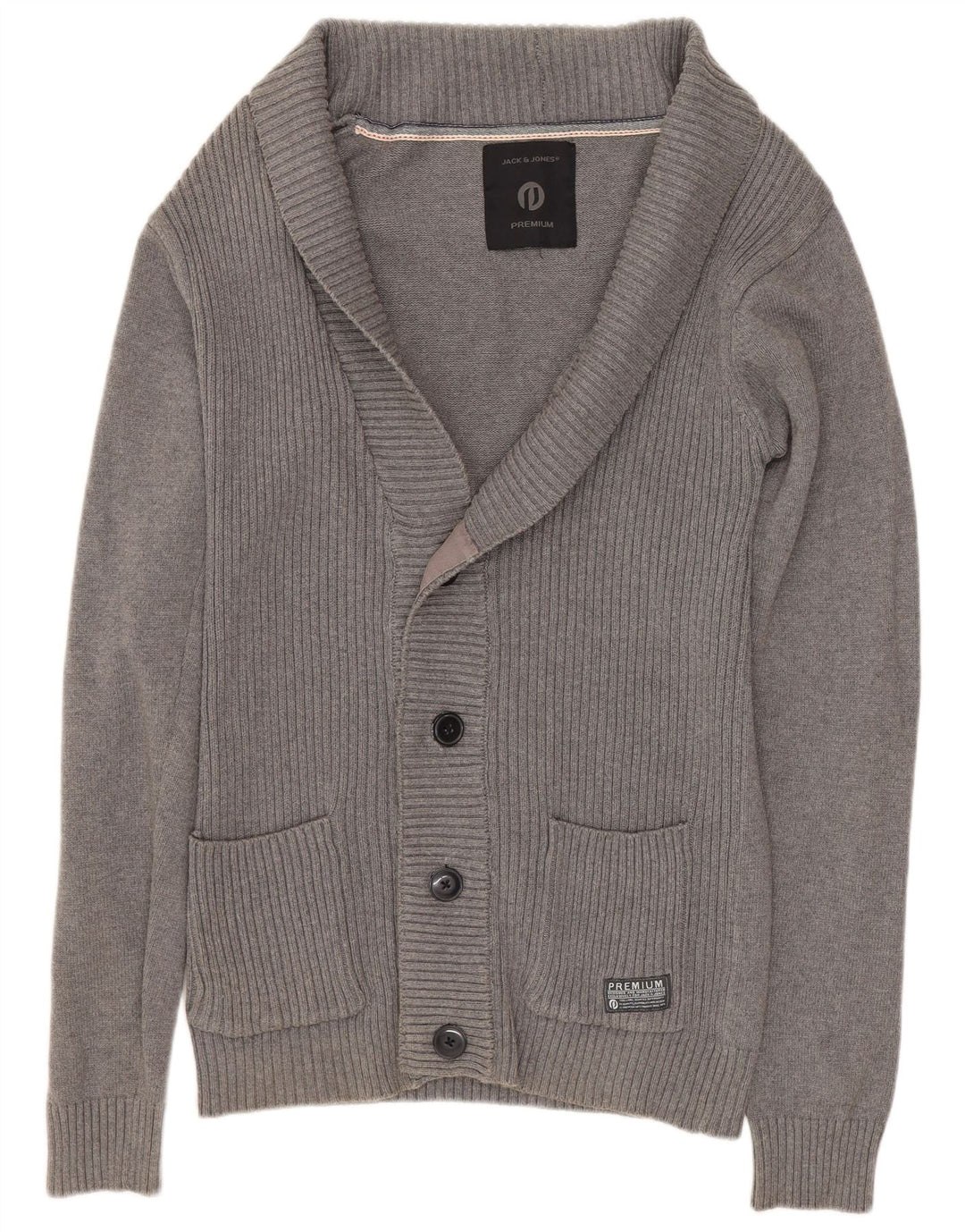 JACK & JONES Pull Cardigan Homme Petit Gris