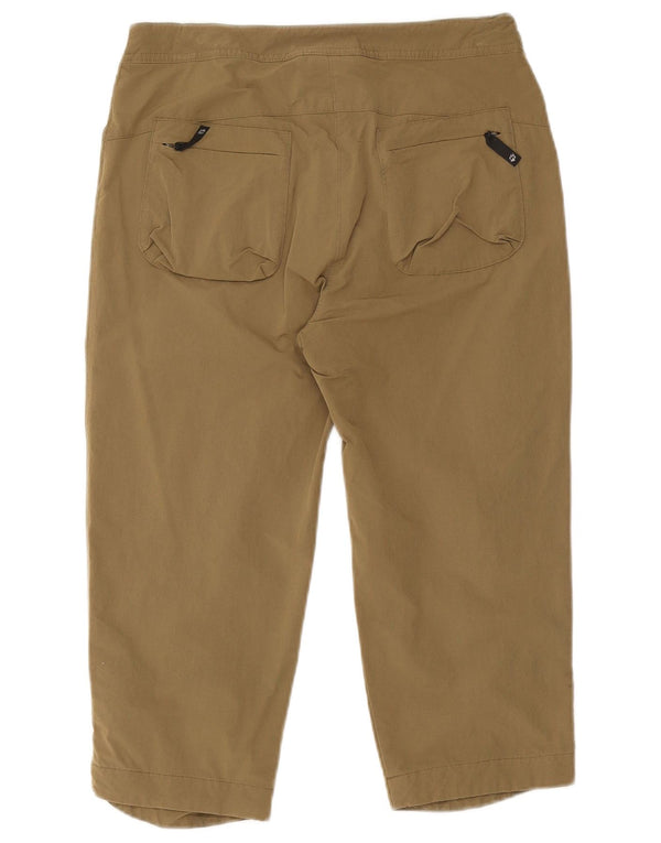Jack Wolfskin Pantalon capri de randonnée pour femme UK 8/10 Small W28 L18 Kaki