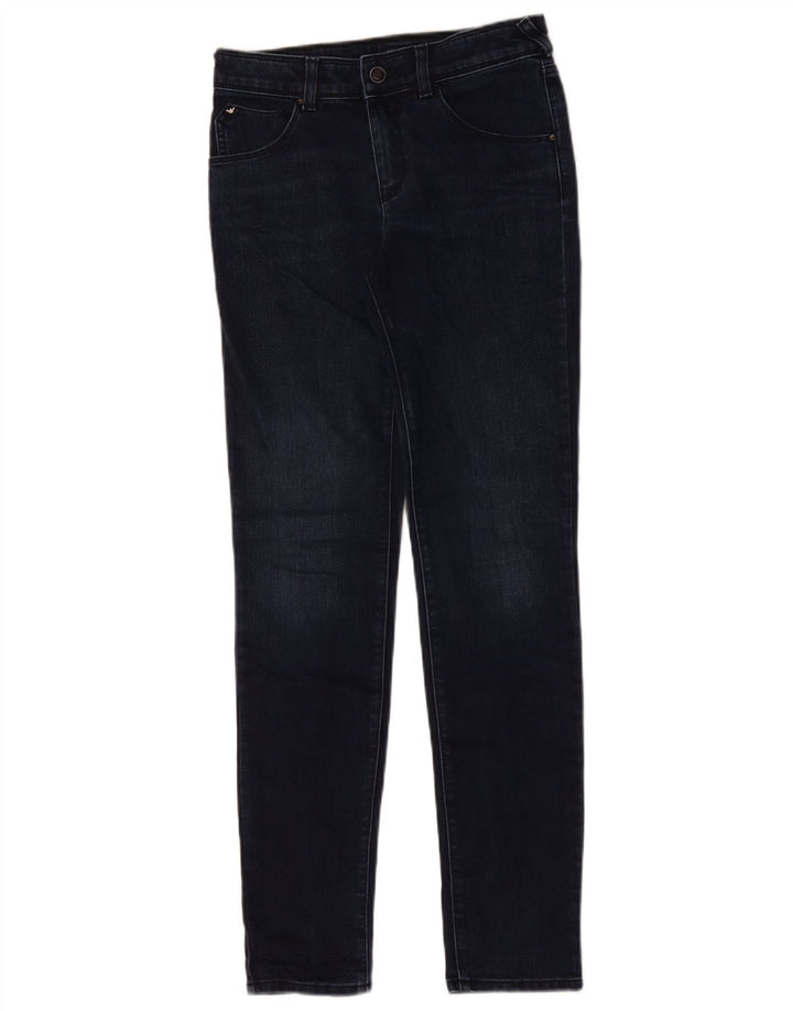 Armani Femme Jean Slim W26 L29 Bleu Marine Coton