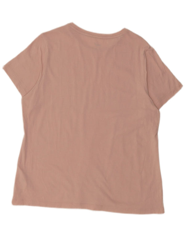 Puma T-shirt graphique pour femme UK 18 XL Rose Coton