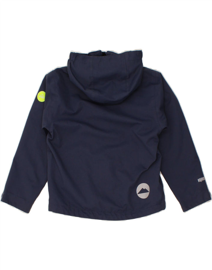MCKINLEY Boys Hooded Rain Jacket 7-8 Years Navy Blue Polyester Vintage McKinley and Second-Hand McKinley from Messina Hembry 
