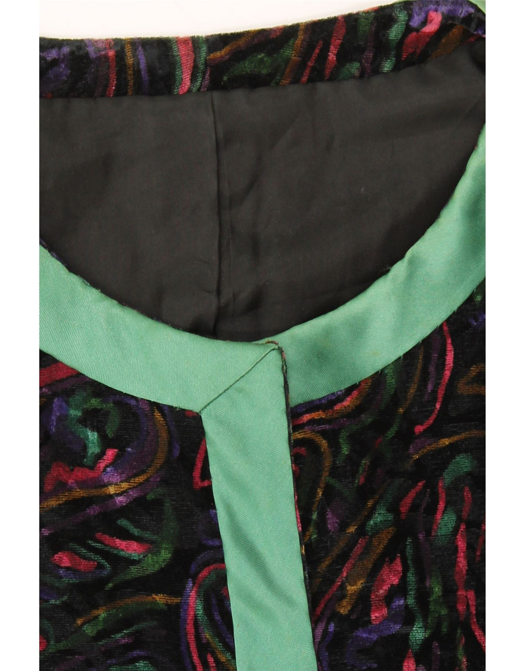 VINTAGE Ensemble jupe 2 pièces 1 bouton pour femme UK 12 Medium W32 Multicolore