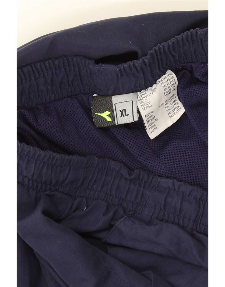 Diadora Pantalon De Survêtement Homme XL Bleu Marine Colorblock Polyester