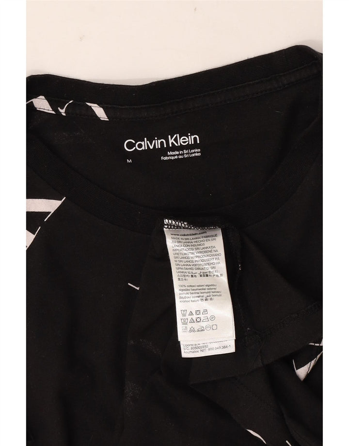 Calvin Klein T-Shirt Graphique Homme Noir Moyen Coton
