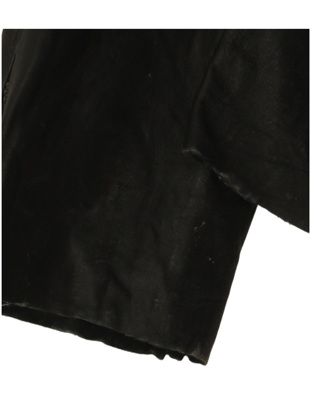 VINTAGE Combinaison en cuir sans manches femme UK 12 Cuir noir moyen