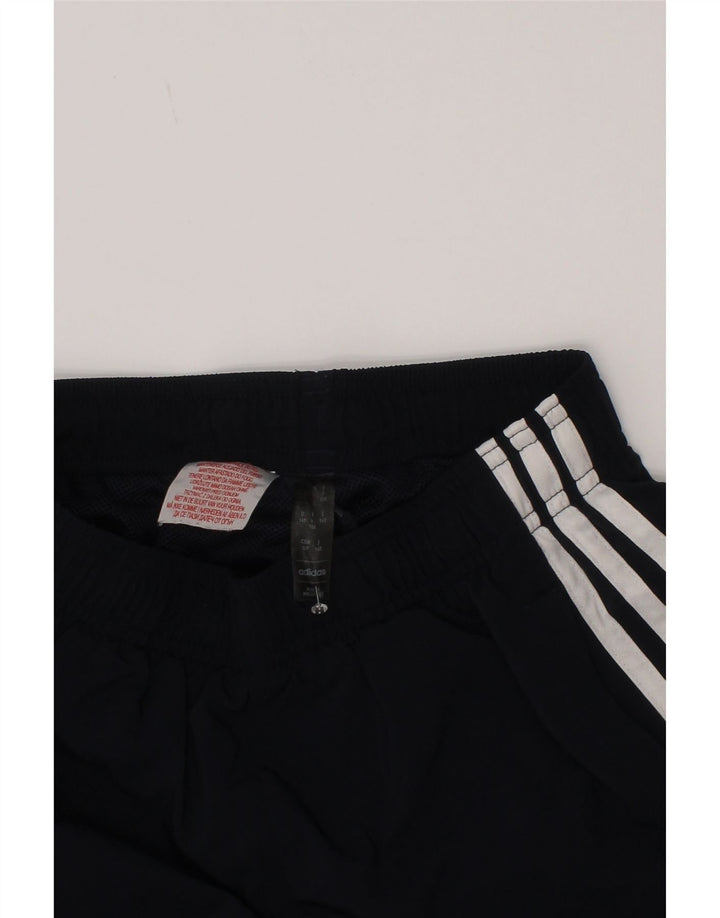 Short de sport Adidas garçon 9-10 ans bleu marine polyester