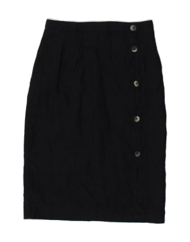 JAEGER Jupe crayon femme UK 10 Small W27 Bleu marine