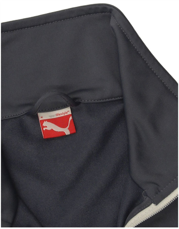 Puma Veste de Survêtement Homme Bleu Marine Moyen Polyester Colorblock