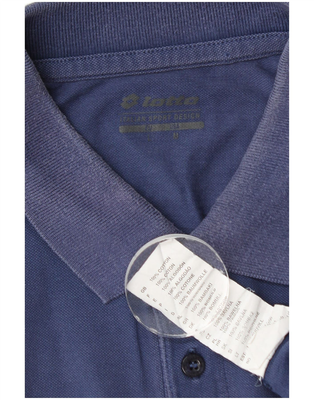 Lotto Polo Homme Grand Bleu Coton