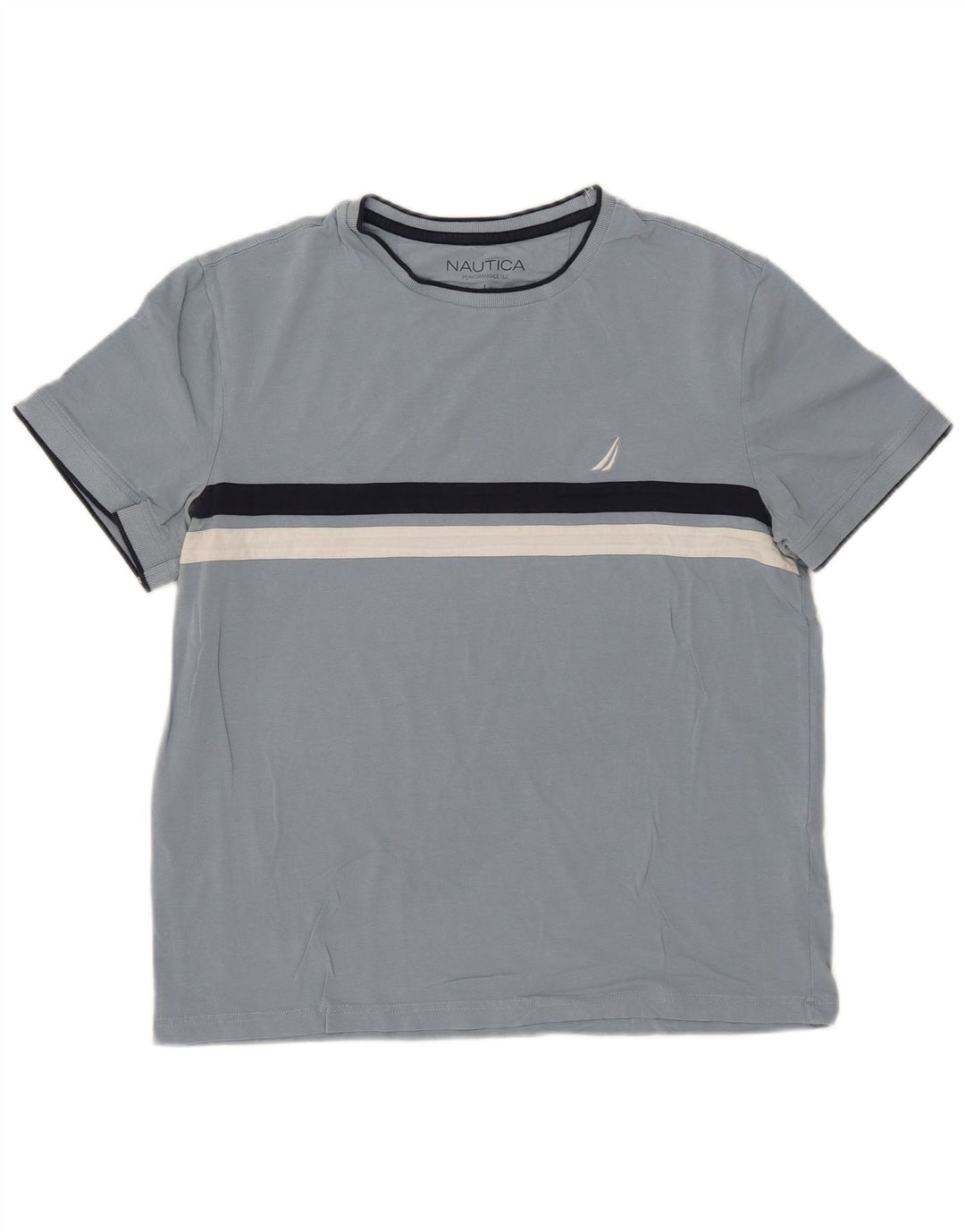 Nautica T-Shirt Homme Haut Large Bleu Coton