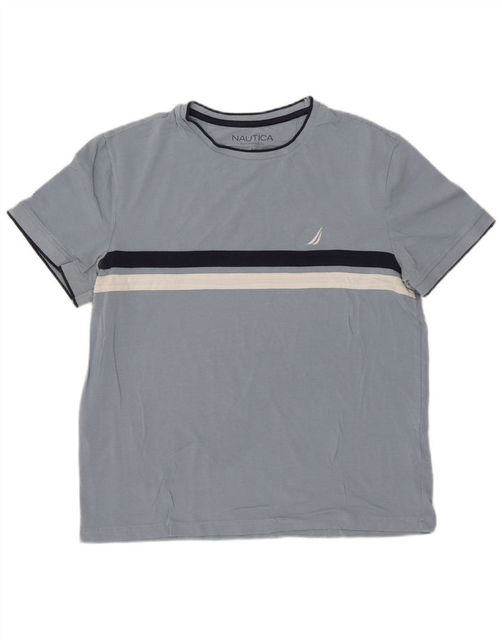 Nautica T-Shirt Homme Haut Large Bleu Coton