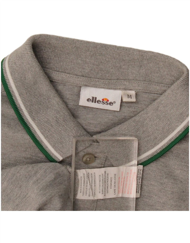 Ellesse Polo Femme Gris Moyen Moucheté Coton