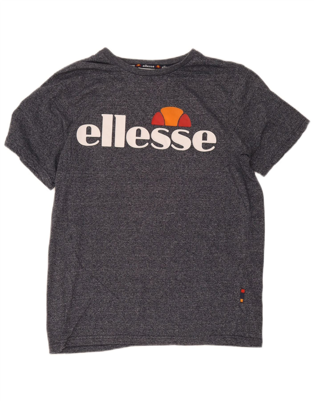 Ellesse T-Shirt Graphique Homme Gris Moyen Moucheté Coton