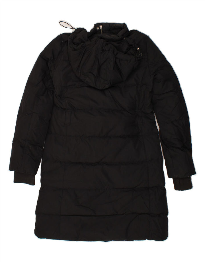 J. CREW Womens Hooded Padded Jacket UK 6 XS Black Polyester Vintage J. Crew and Second-Hand J. Crew from Messina Hembry 