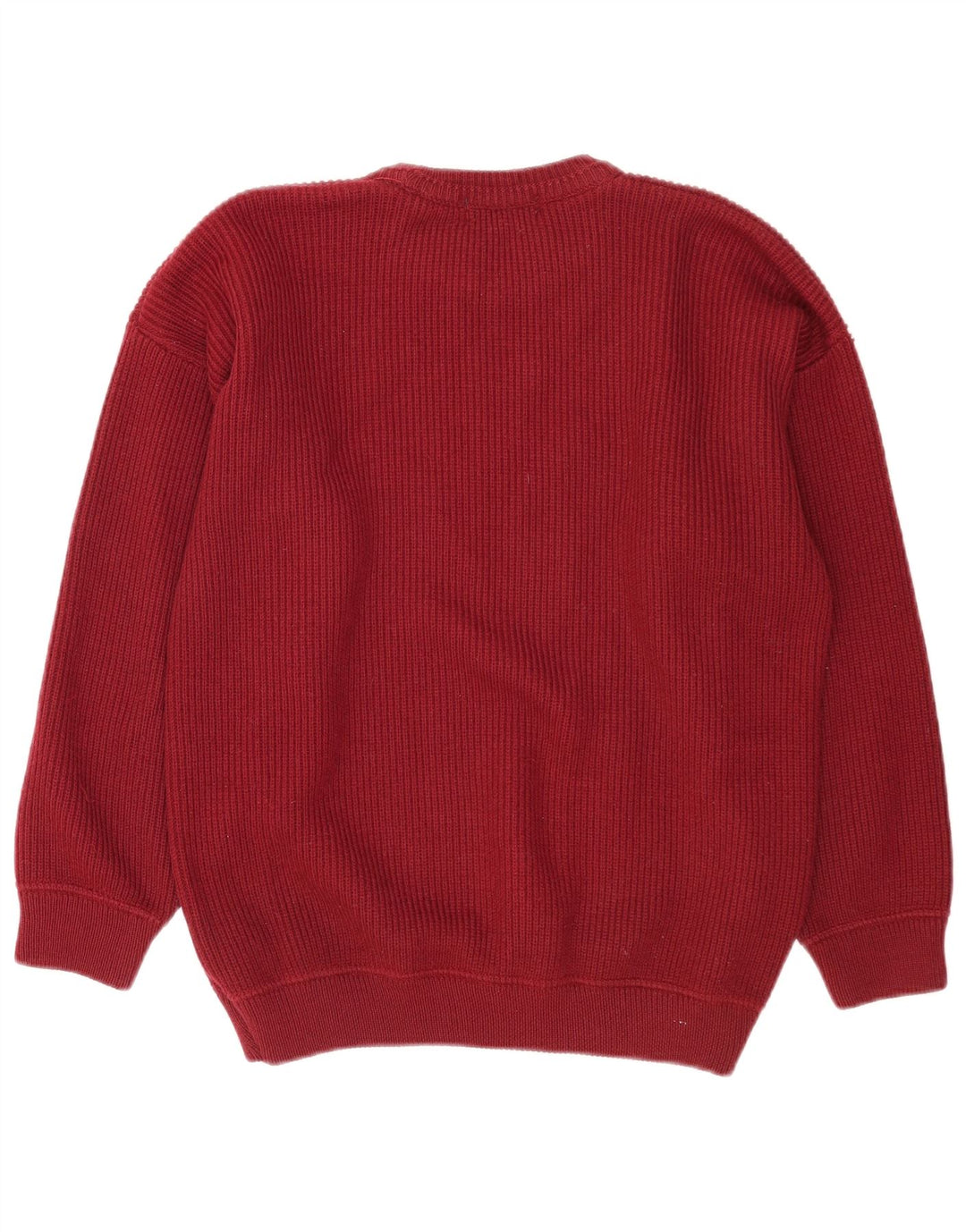 Blarney Pull à col rond pour homme en laine bordeaux moyen