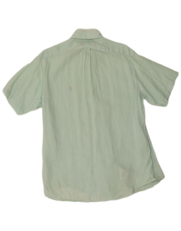 Ralph Lauren Chemise à manches courtes pour homme en lin vert moyen