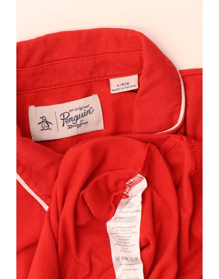 Penguin Polo Homme Grand Rouge Coton