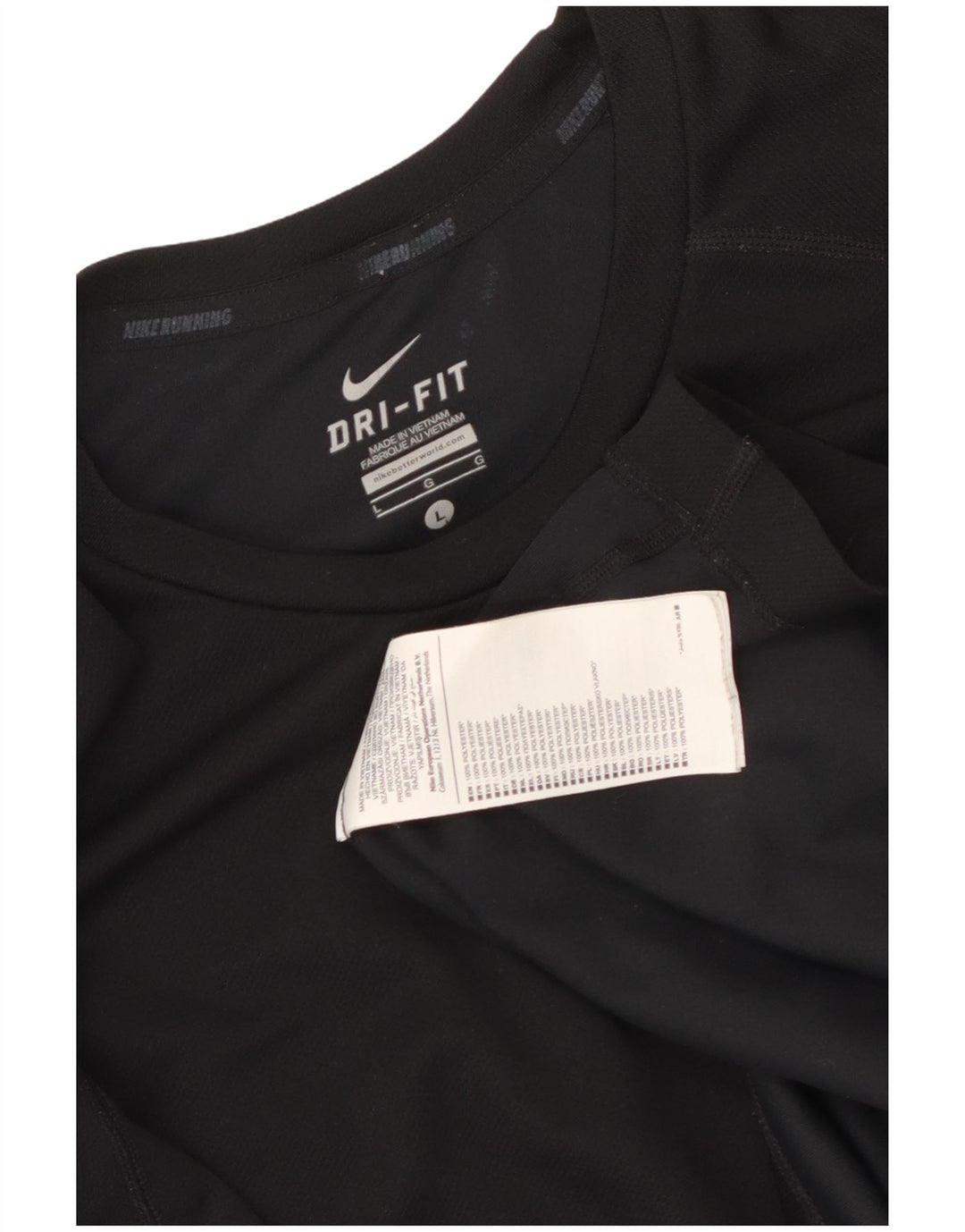 Nike Hommes Dri Fit Graphic T-Shirt Haut Large Noir Polyester