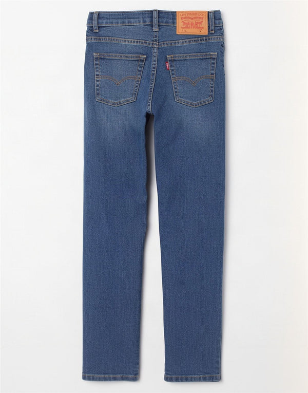 Levi's Garçon 511 Slim Jean 7-8 ans W22 L23 Bleu Coton