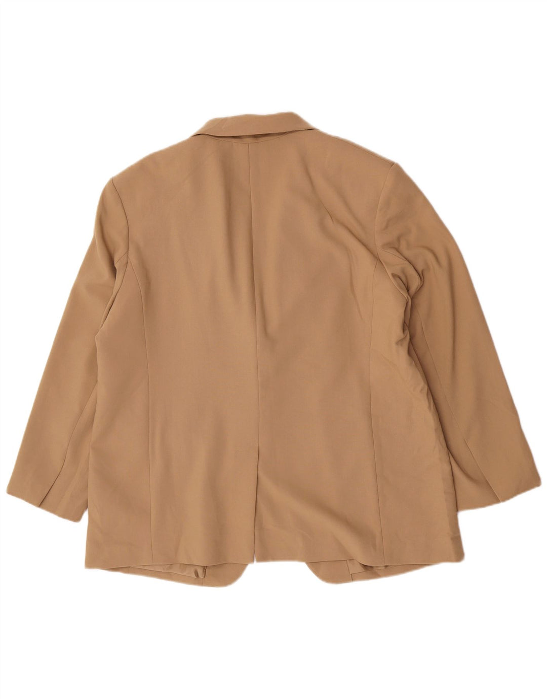 Marks & Spencer Veste Blazer 1 Bouton Femme UK 18 XL Beige Polyester