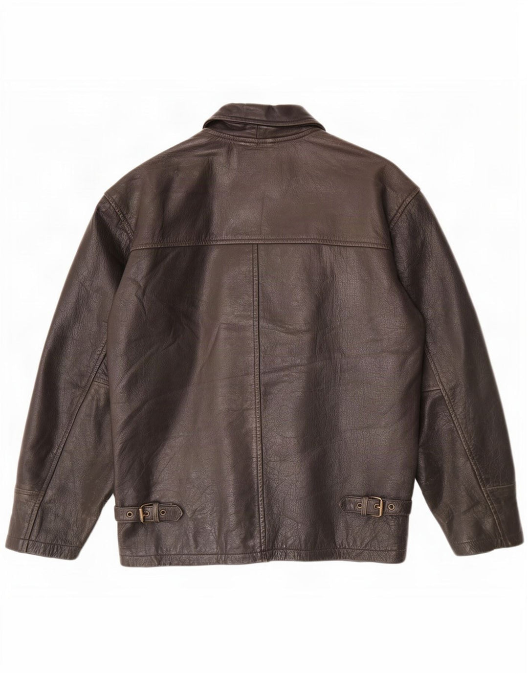 Bomb Boogie Veste en cuir pour homme UK 36 Petit Marron