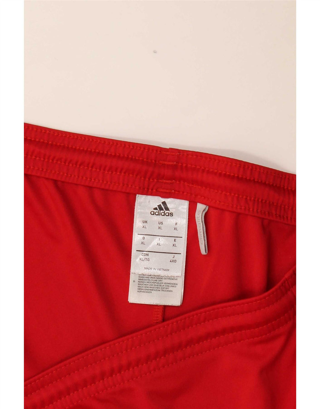 Adidas Short de sport Climalite pour homme XL Rouge Polyester