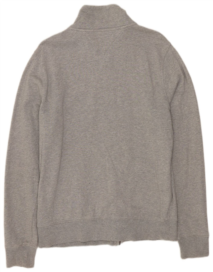 Tommy Hilfiger Veste de Survêtement Graphique Homme Gris Moyen Chiné Coton