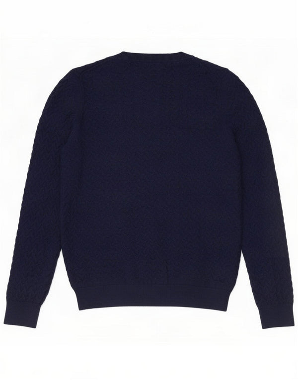 Crew Clothing Pull col en V pour femme UK 14 Bleu marine moyen