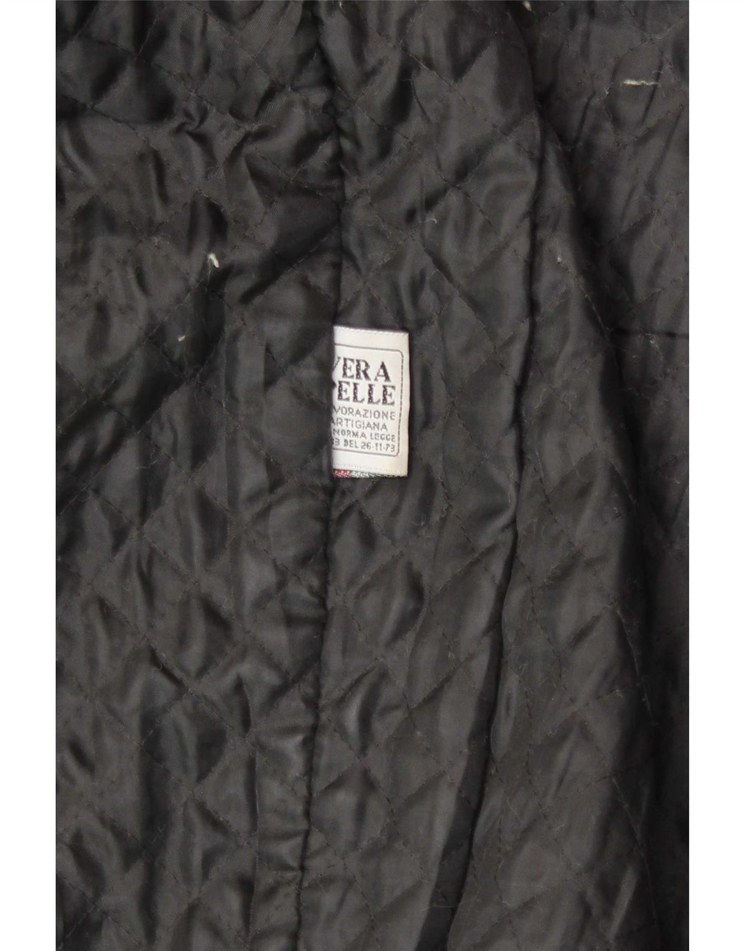 veste en cuir homme vintage IT 48 Medium Noir