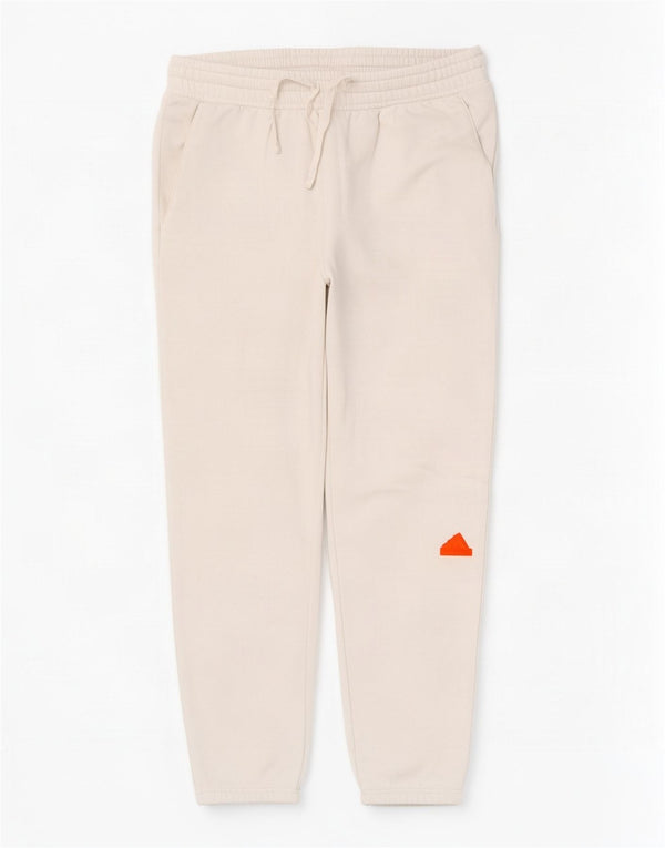 Adidas Mens Tracksuit Trousers Joggers Large White Cotton