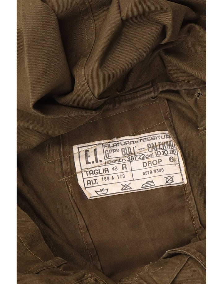 veste militaire vintage pour homme IT 48 Kaki moyen