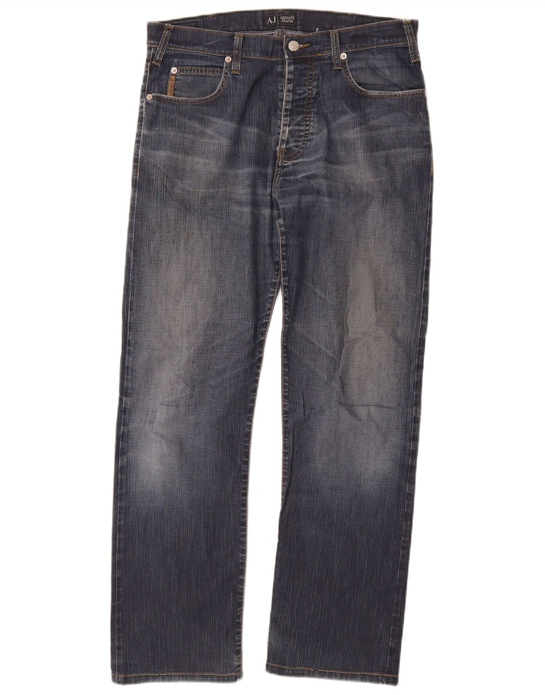 Armani Jean droit W33 L29 bleu coton homme