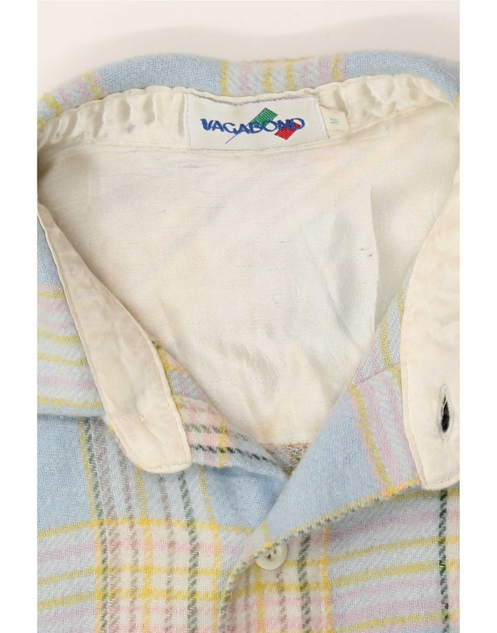 Vagabond Surchemise Homme Flanelle Chemise Bleu Moyen Carreaux