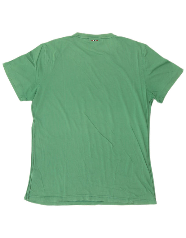 Napapijri T-Shirt Graphique Top XL Homme Vert Coton