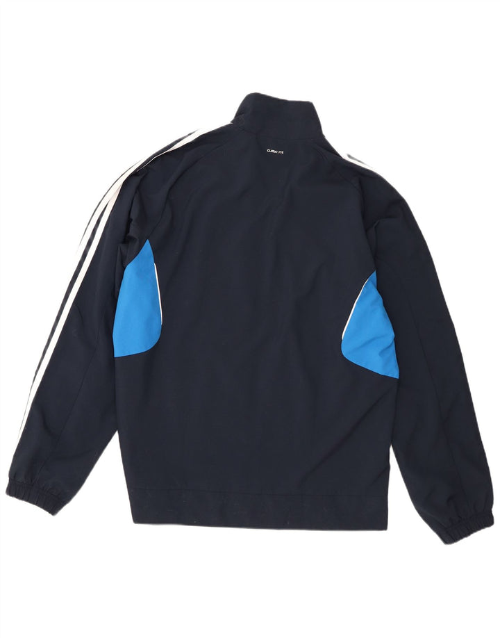 Adidas Veste de Survêtement Climalite Homme Bleu Marine Moyen Colorblock