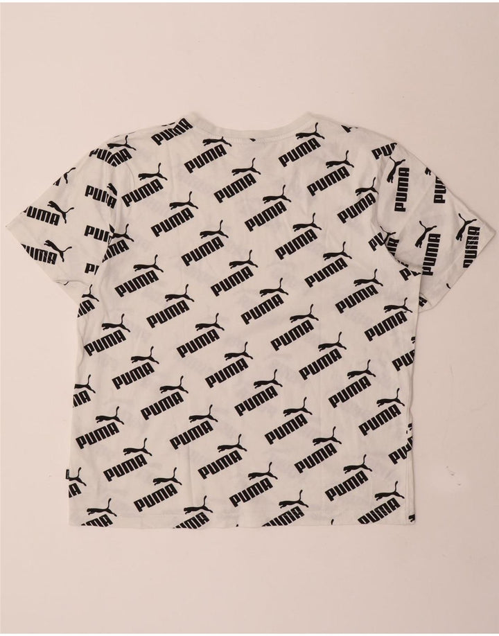 Puma T-Shirt Graphique Homme Blanc Moyen Coton