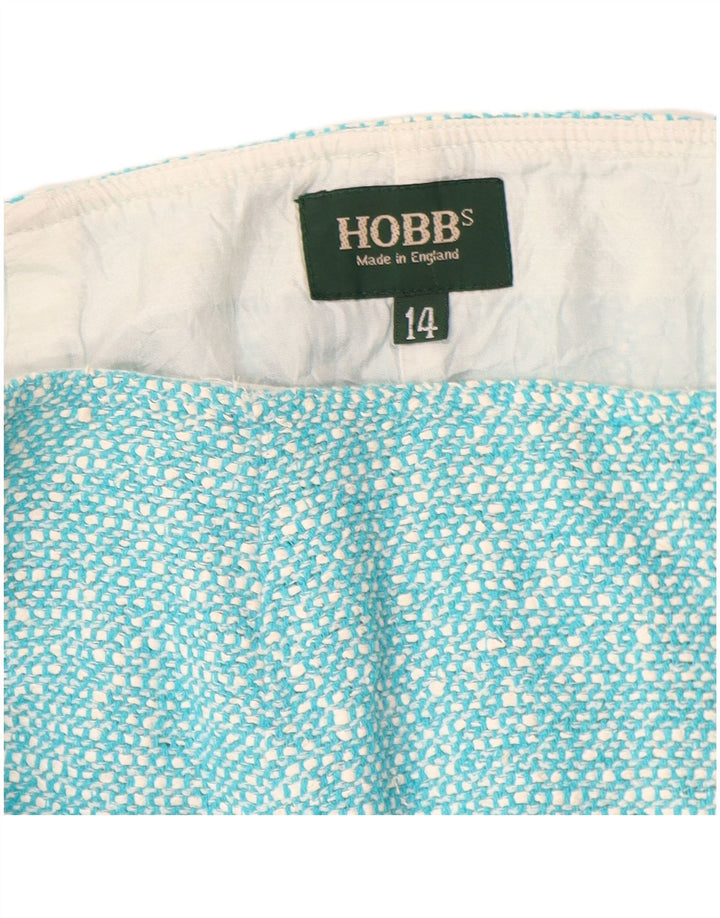 HOBBS Jupe trompette pour femme UK 14 Medium W28 Bleu Coton