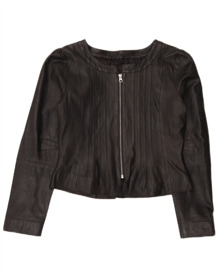 CCDK Veste en cuir femme EU 40 Cuir d'agneau noir moyen