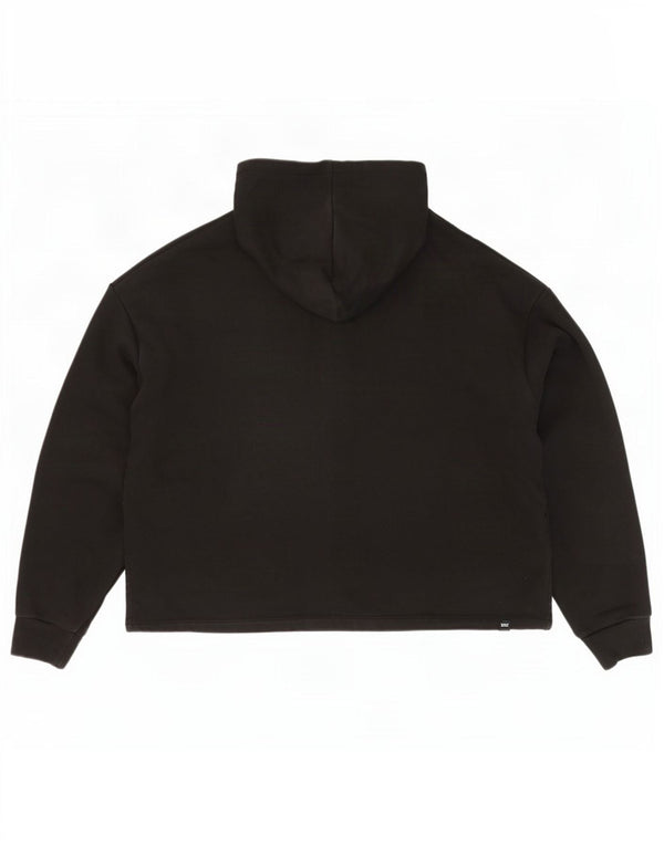 Puma Pull à capuche graphique surdimensionné pour homme UK 14 Noir Moyen Coton