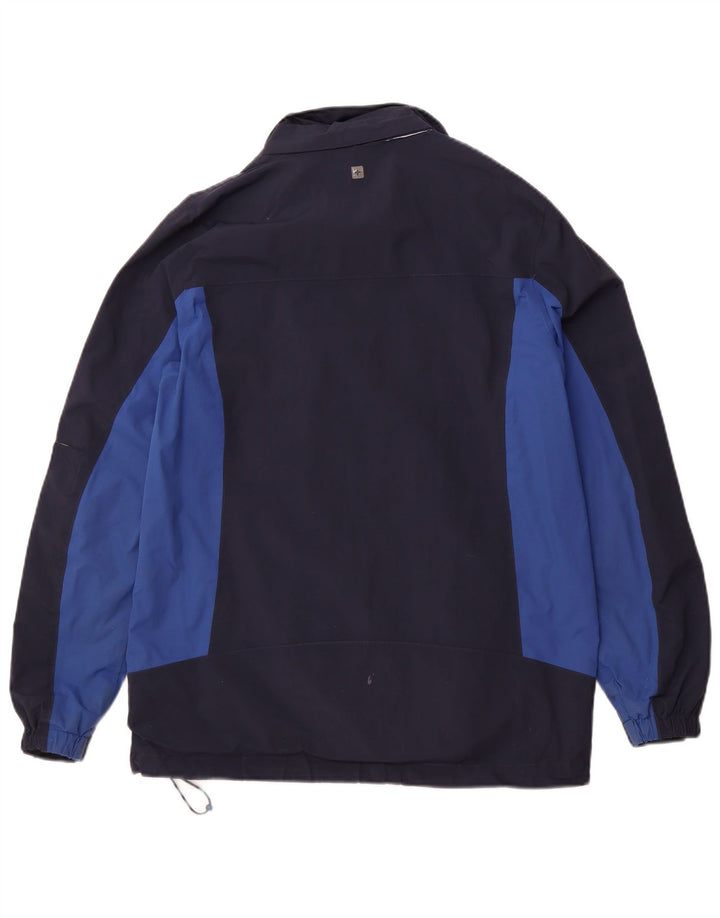 MOUNTAIN WAREHOUSE Veste de Pluie Homme UK 36 Small Bleu Marine Colourblock