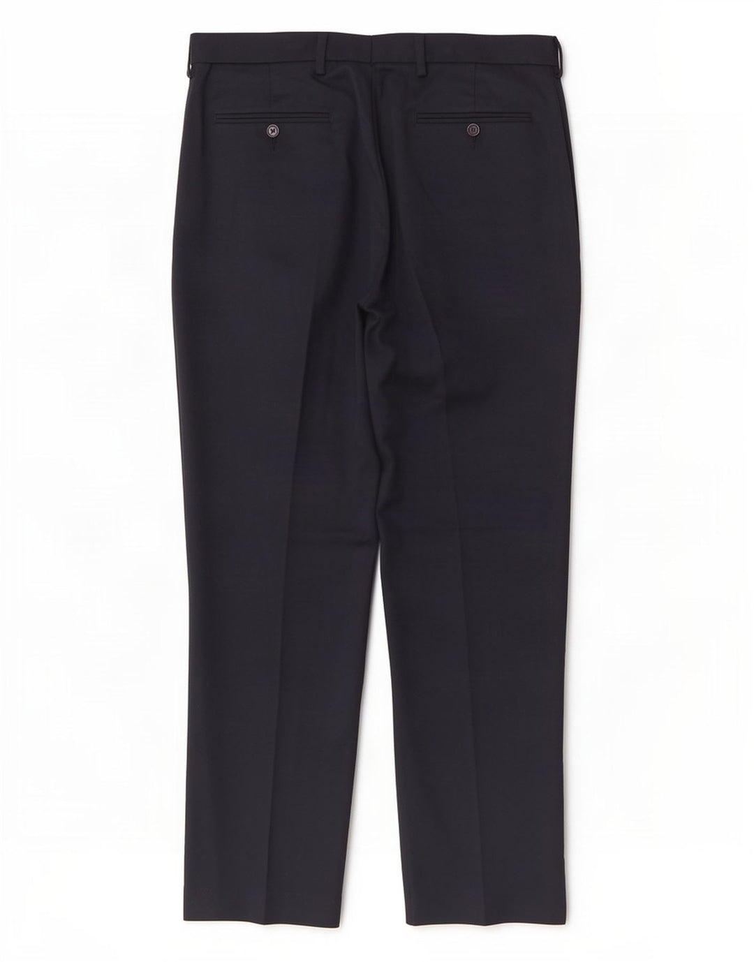 Marks & Spencer Pantalon de Costume Regular Homme W36 L31 Bleu Marine Polyester