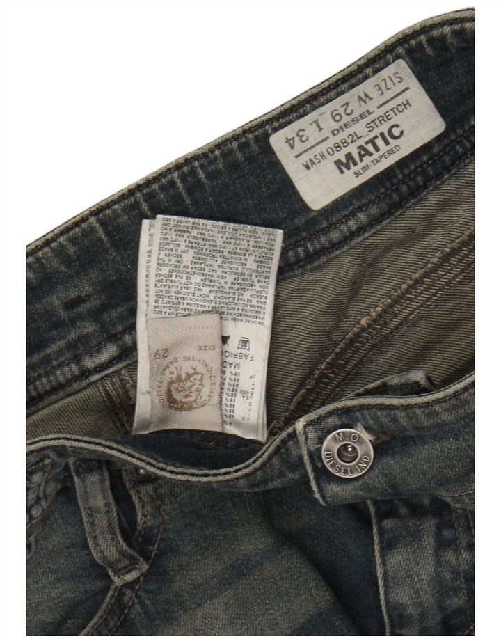 DIESEL Jean slim fuselé pour femme, lavage à l'acide Matic, W29 L29, coton bleu