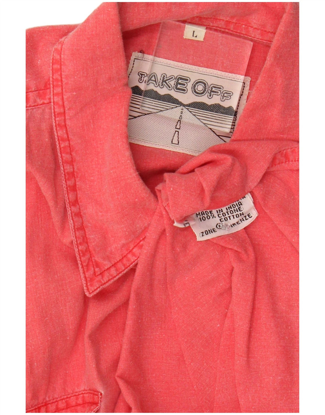 vintage Mens Relaxed Fit Chemise Grand Coton Rose