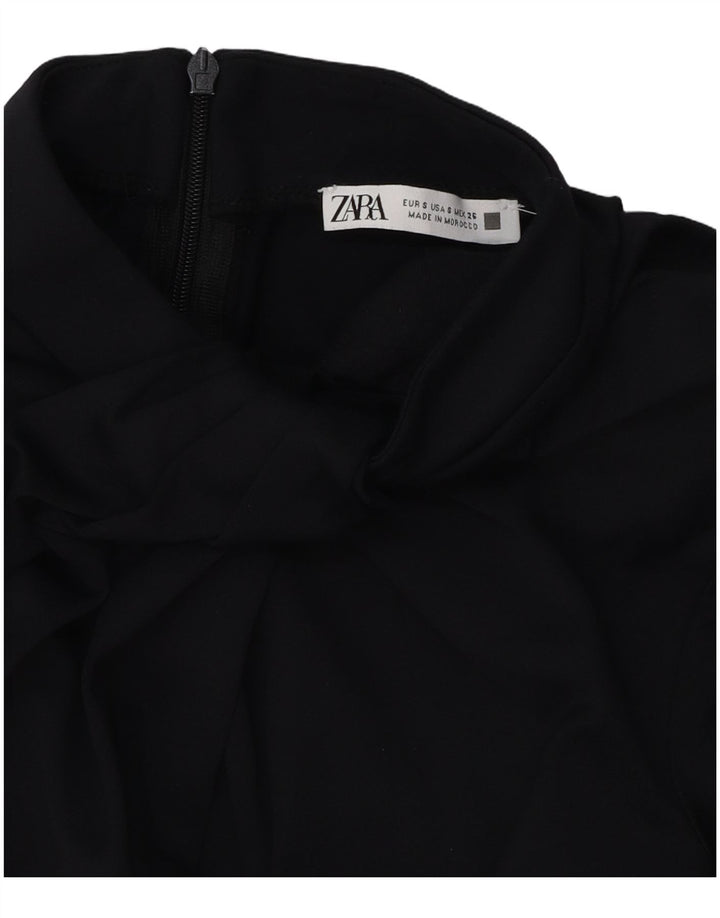 ZARA Womens Bodysuit UK 10 Small Black