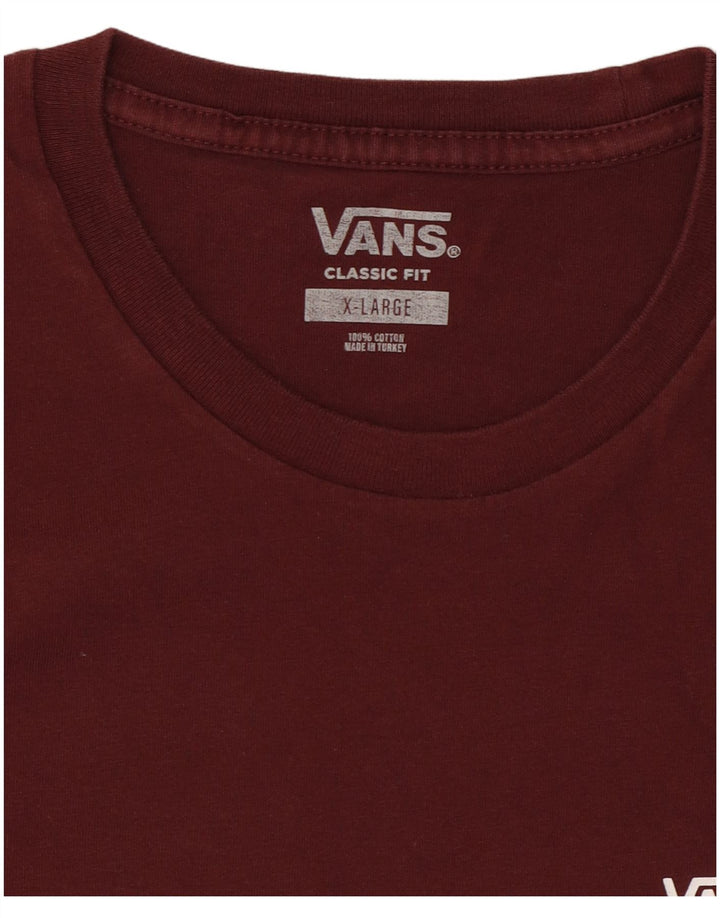 Vans T-shirt coupe classique pour homme XL en coton color block blanc