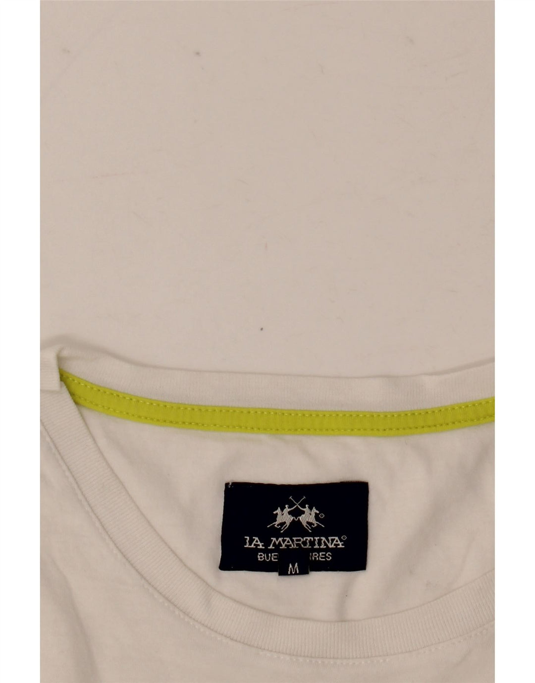 La Martina T-Shirt Graphique Homme Blanc Moyen