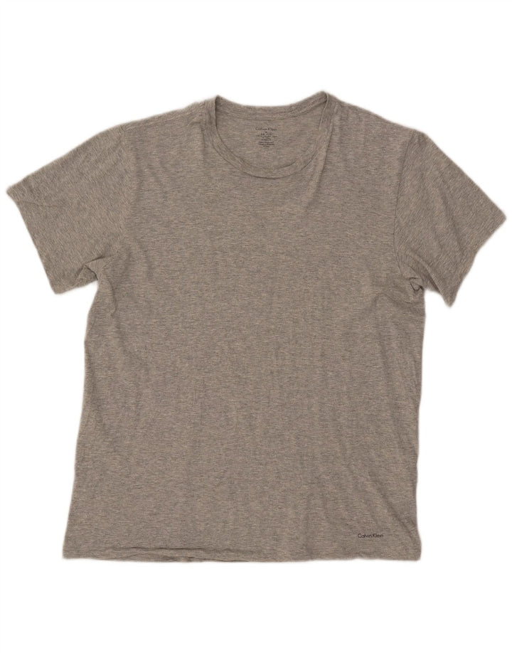 CALVIN KLEIN T-Shirt Homme Gris Moyen